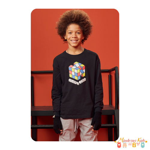 Camiseta cubo em meia malha Johnny Fox