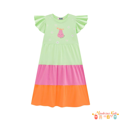 Vestido midi em meia malha Kukie Alecrim