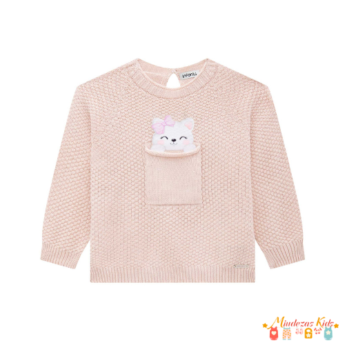 Blusão em tricot 100% algodão Infanti