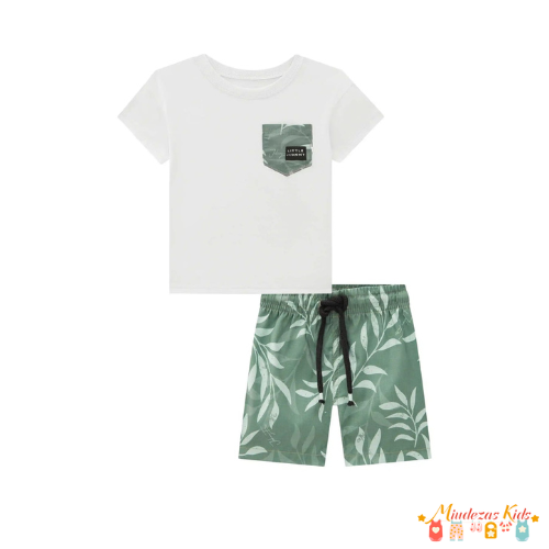 Conjunto camiseta e bermuda Luc.boo