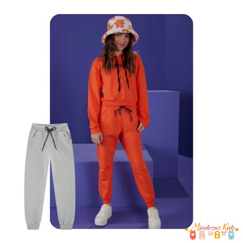 Calça jogger soft em moletom sem pelúcia Lilimoon