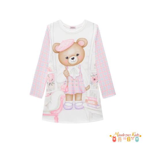 Vestido em fly tech Infanti