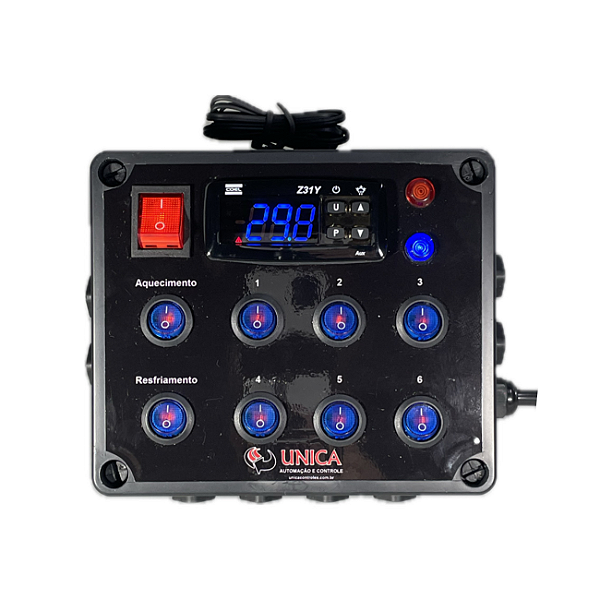 Painel Controlador/ Organizador Com Tomadas Para Aquários