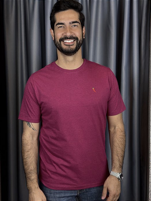 CAMISETA MESCLA BÁSICA FUCSIA