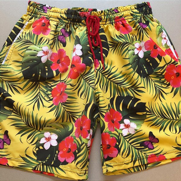 SHORT PRAIA FLORAL - S086