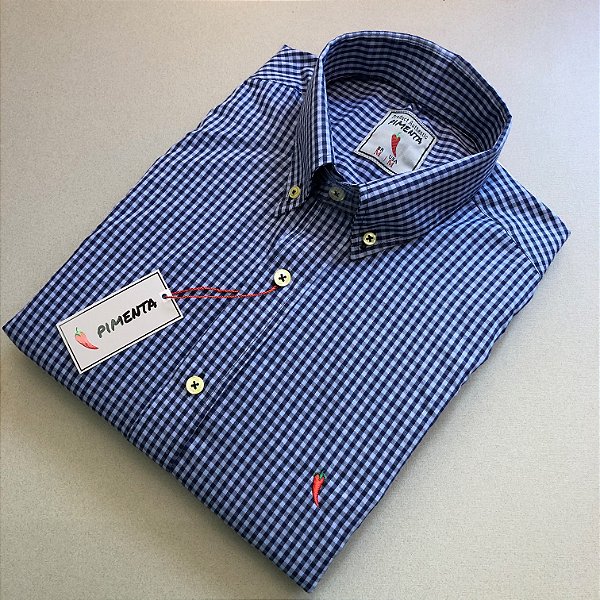 CAMISA XADREZ MÉDIO - REF: 34 CLR - AZUL
