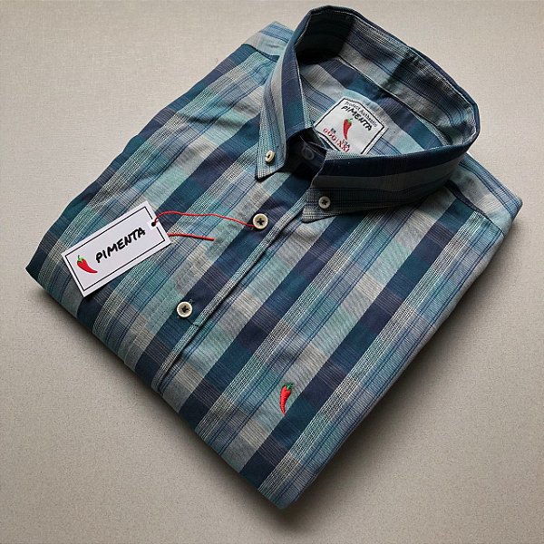 CAMISA XADREZ - 02 OXD - OXFORD - VERDE