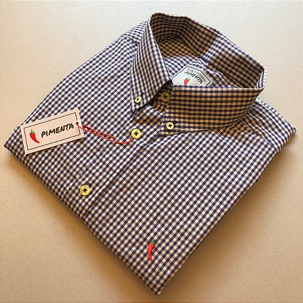 CAMISA XADREZ MÉDIO - REF: 24 CLR - CINZA