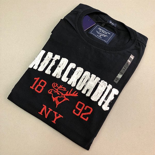 CAMISETA ABERCROMBIE & FITCH - REF. 07 - PRETO