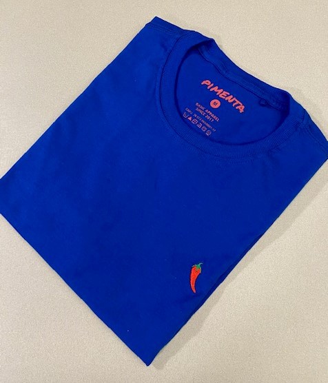 CAMISETA BÁSICA AZUL ROYAL - PIMENTA