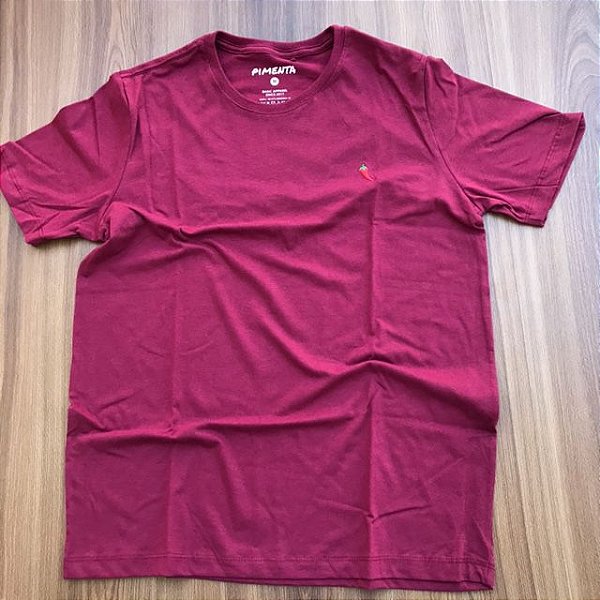 CAMISETA BÁSICA VINHO