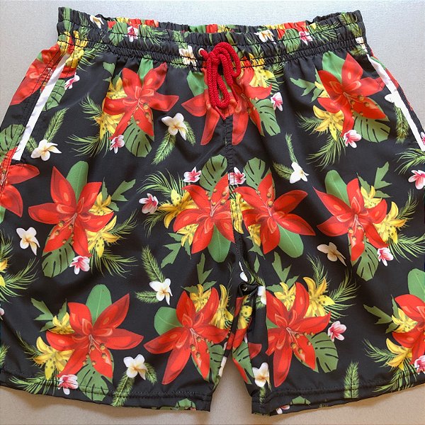 SHORT PRAIA FLORAL - S081