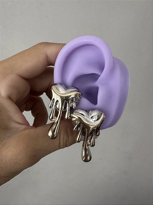 Brinco Coração Melted