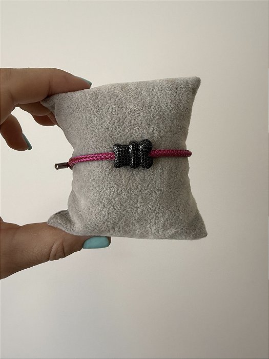 Pulseira Pink Ursinho Zirconias