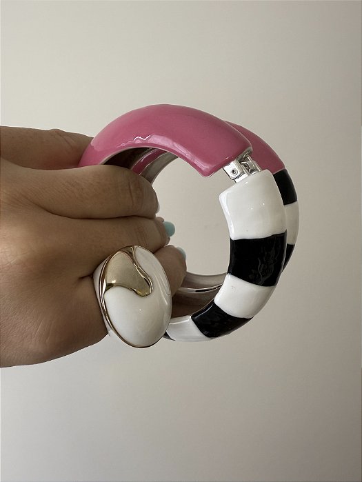 Pulseira Pink Listras