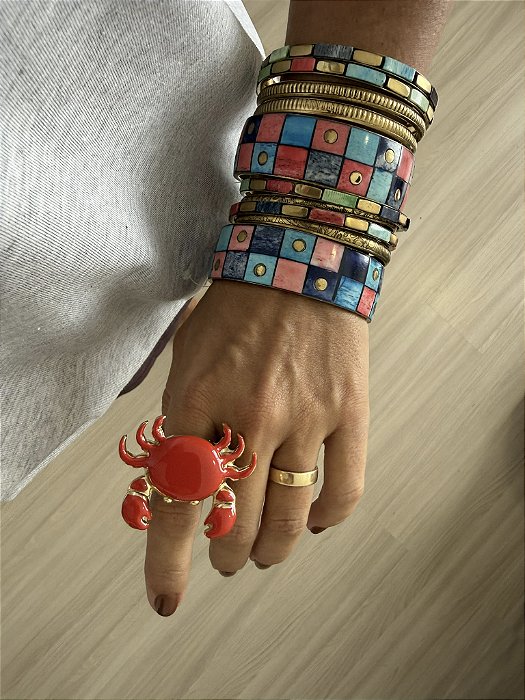 Anel Carangueijo Vermelho