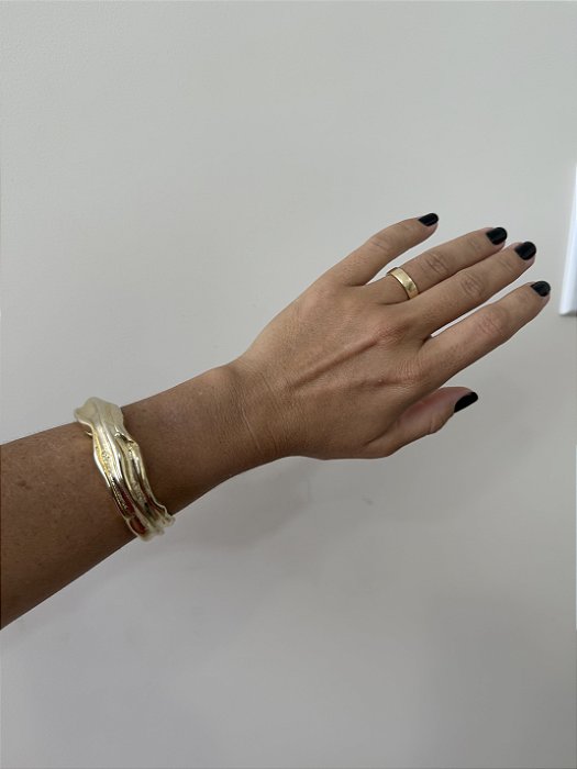 Bracelete Dourado Organico