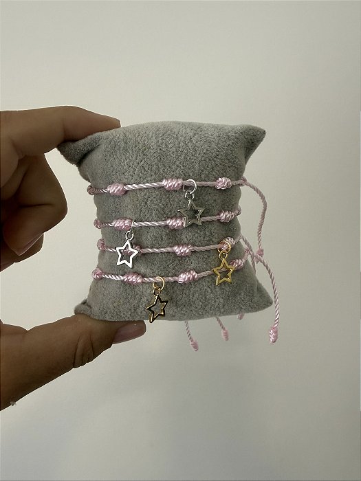 Pulseira de Sete Nós Rosinha