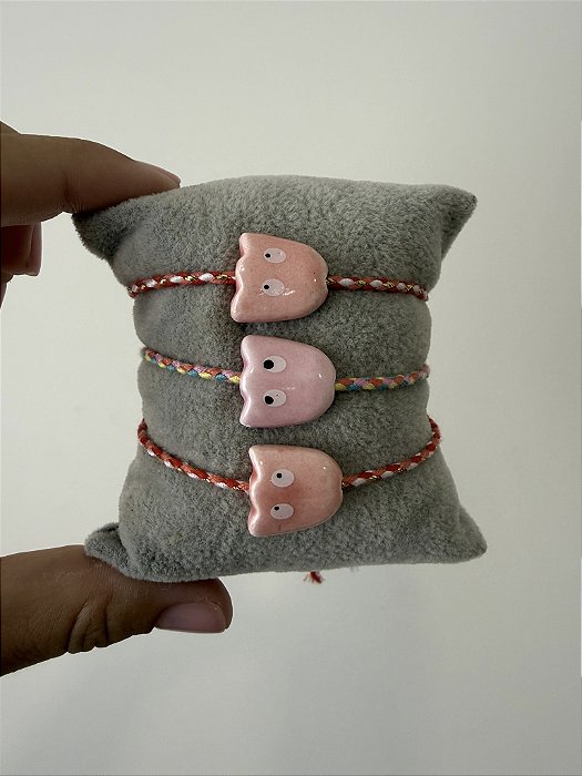 Pulseira Fantasminha Salmão