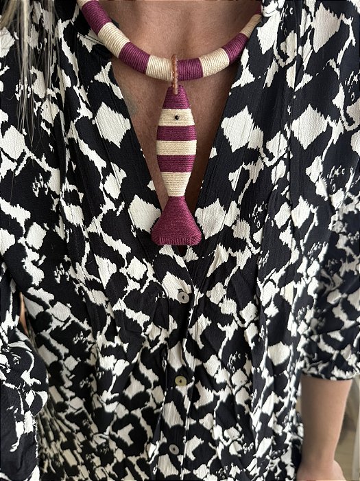 Colar Sardinha Cereja