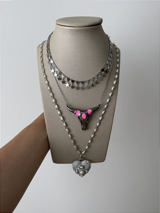 Colar Touro Pink