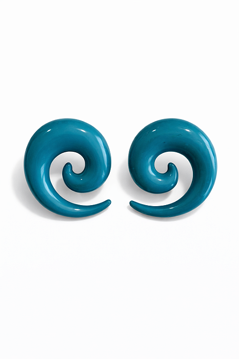 Brinco Caracol Turquesa