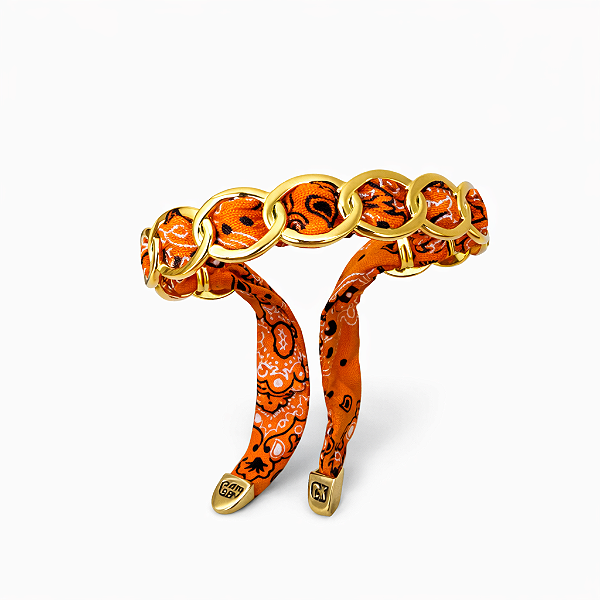 Pulseira Bandana Laranja