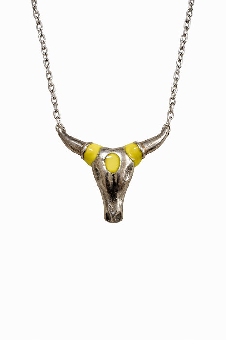 Colar Touro Prata e Lima
