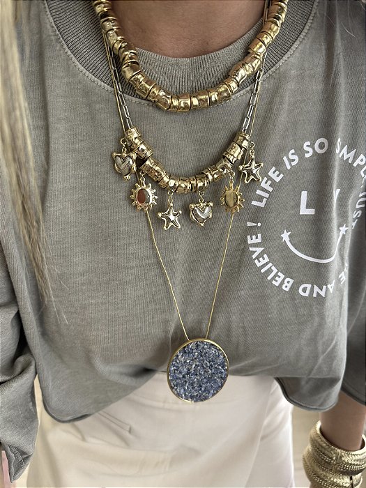 Colar Longo Sodalita