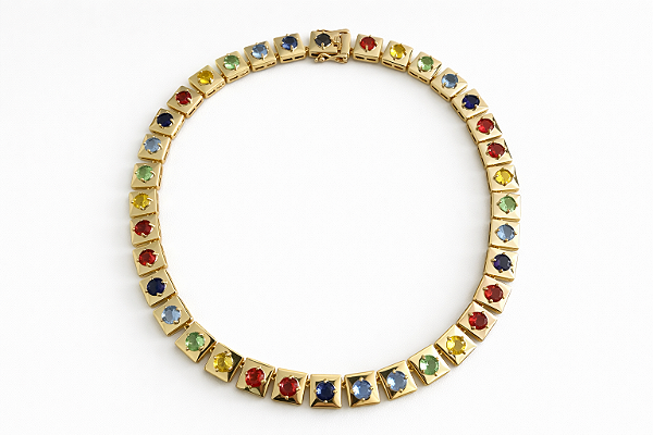 Colar Riveira Quadrado Riviera Colors