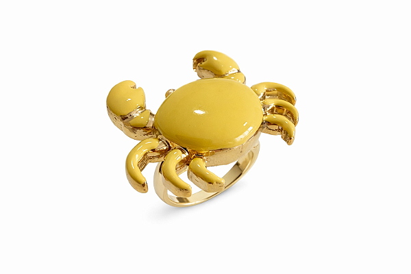 Anel Caranguejo Amarelo