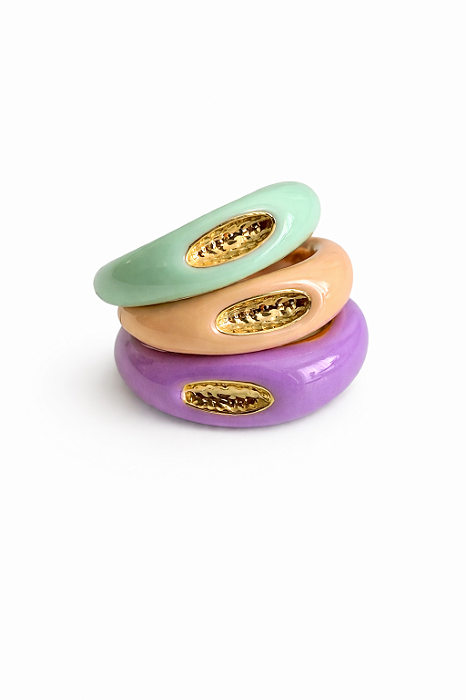 Anel Triplo Colors Verde