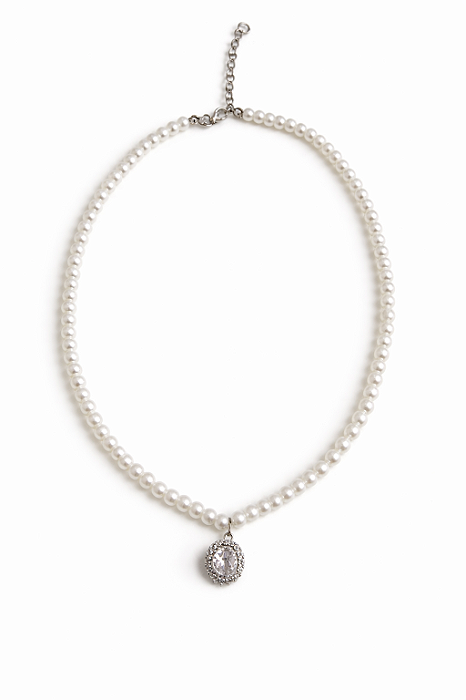 Colar Pérolinha Gota Prata