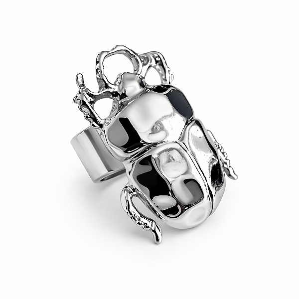 Anel Besouro Prateado