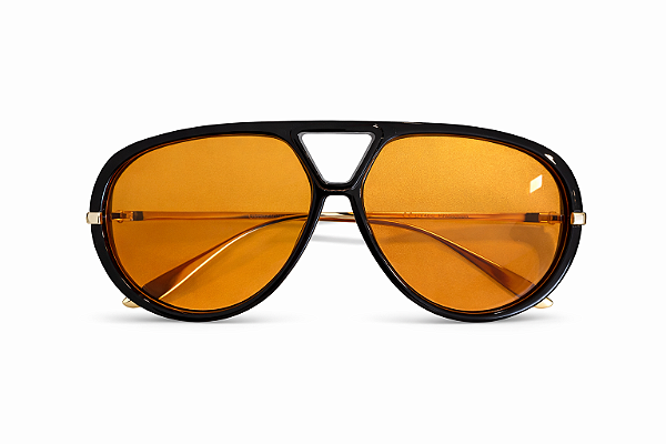 Óculos Máscara Preto e Amarelo