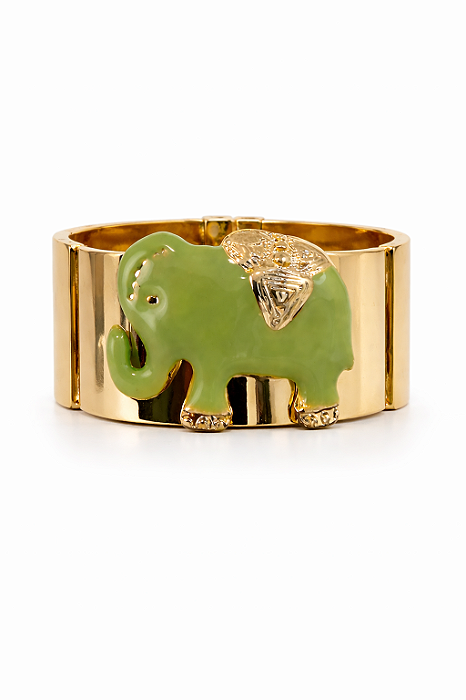 Pulseira Elefante Verde Oliva