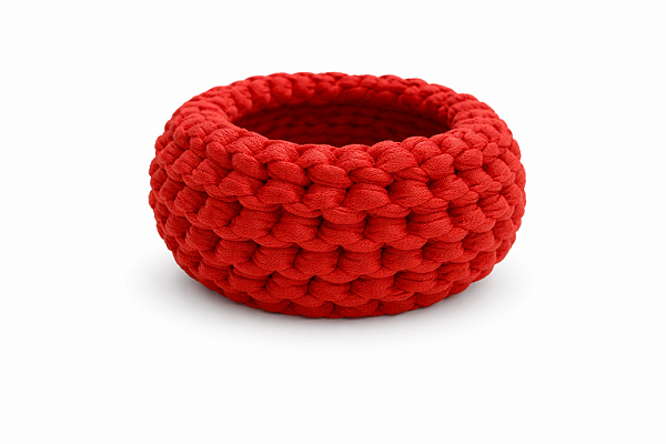 Pulseira Crochê Vermelha