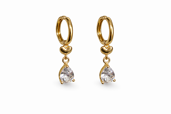 Argolinha Gota Cristal