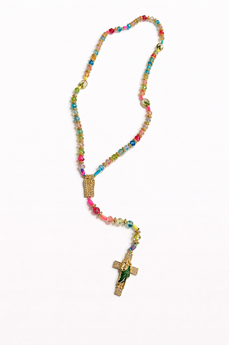 Colar Terço Colorido