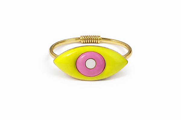 Pulseira Olho Lima e Pink