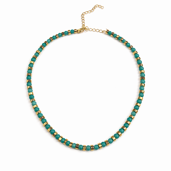 Colar Pedras Turquesa