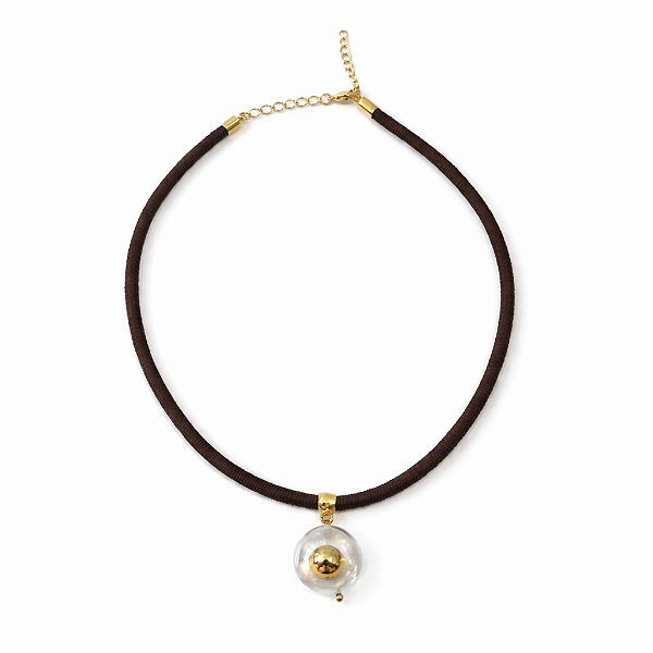 Colar Corda Marrom