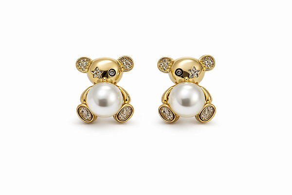 Brinco Ursinho Pérola