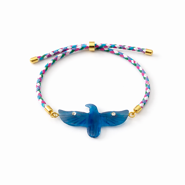 Pulseira Corda Colorida e Pingente