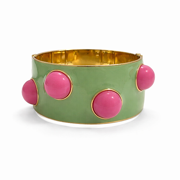 Pulseira Bolinhas Rosa