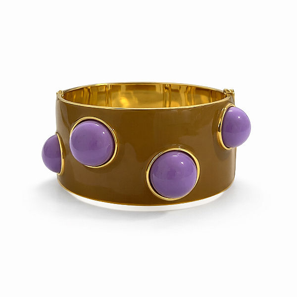 Pulseira Marrom Bolinhas