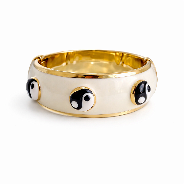 Pulseira Yin Yang Branco