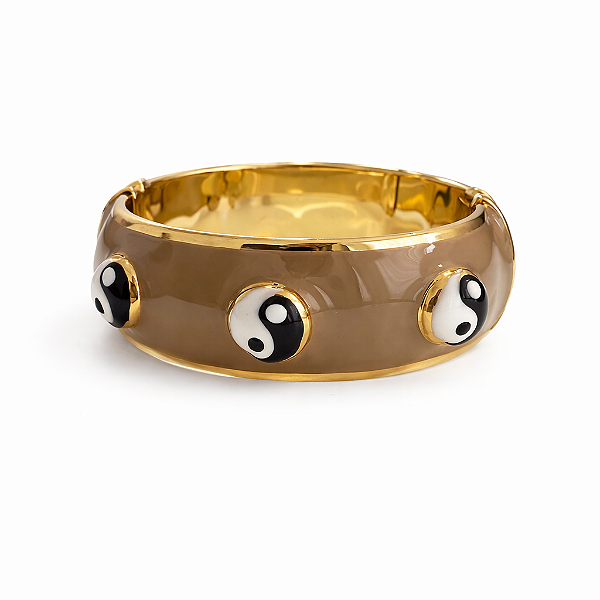 Pulseira Yin Yang Camurça