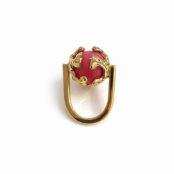 Anel Esfera Pink