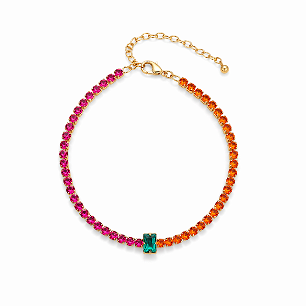 Colar Riviera Color Pink